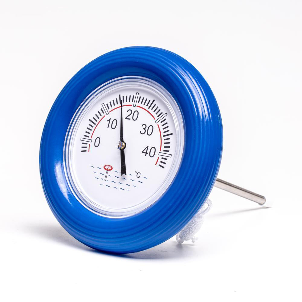 Flytande pooltermometer med blå ring Flytande pooltermometer med blå ring